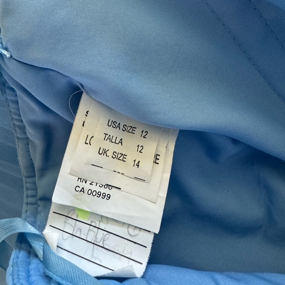 Mori Lee dress prom party wedding blue size 12 princess god mother halloween. - Picture 9 of 16